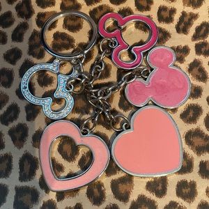 Mickey pink keyring (154)